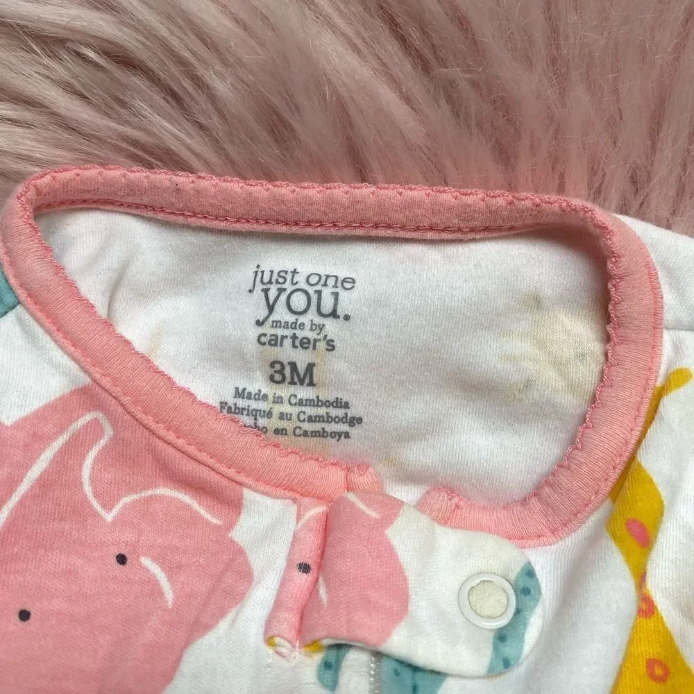 (4) Piece Bundle Carter’s and EMC 3 Month Baby Girl Clothes